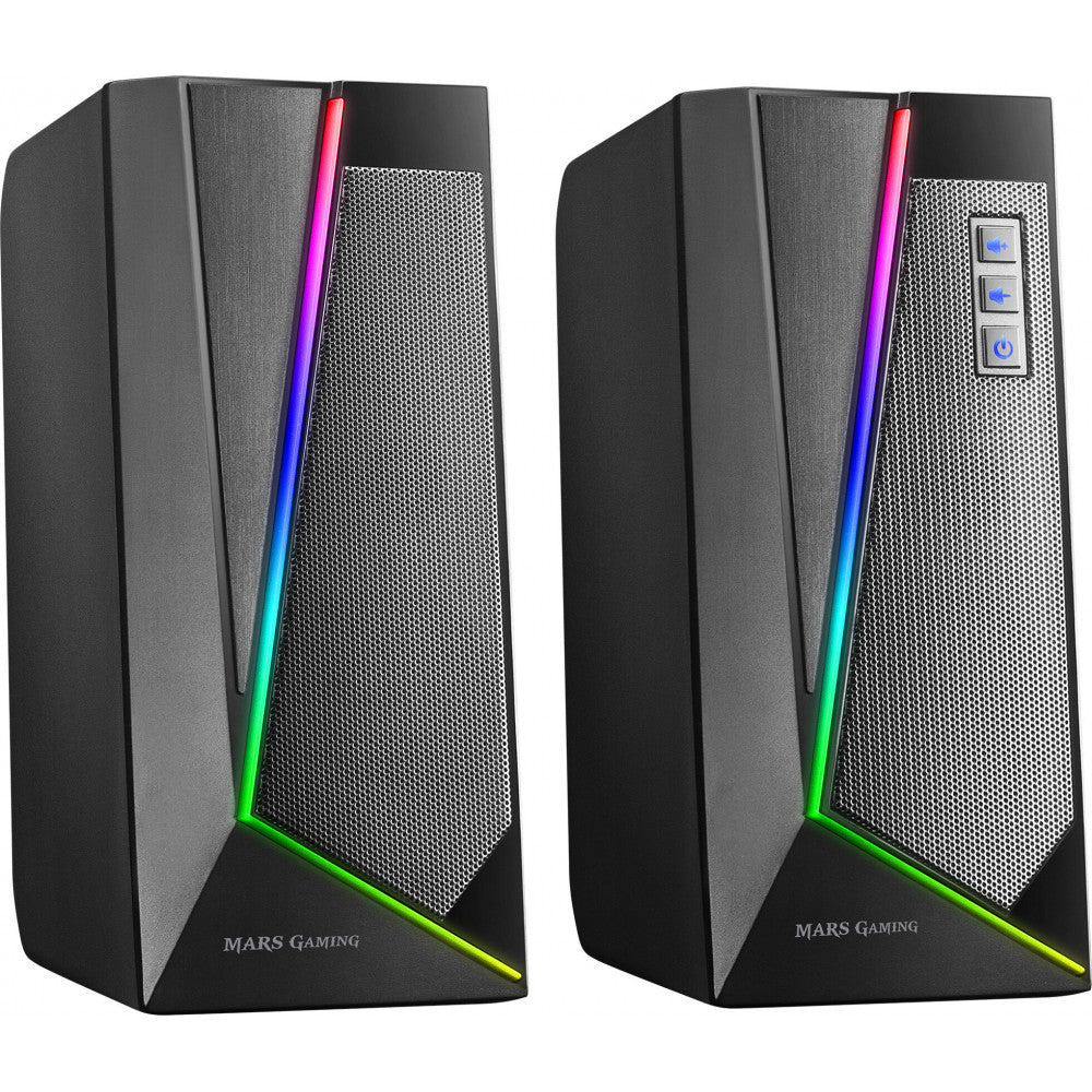 Speakers MARS GAMING MS7 RGB SPEAKERS 20W USB, JACK+BLUETOOTH 5.0, DYNAMIC RGB, BLACK (MS7)