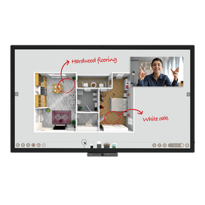BenQ DuoBoard CP6501K - 65" Classe Diagonal CP Series ecrã LCD com luz de fundo LED - sinalização digital - com ecrã tátil (multitoque)/microfone/câmara - 4K UHD (2160p) 3840 x 2160 - LED de iluminação directa - preto