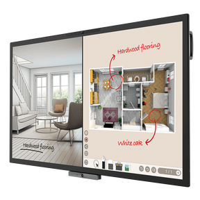 BenQ DuoBoard CP6501K - 65" Classe Diagonal CP Series ecrã LCD com luz de fundo LED - sinalização digital - com ecrã tátil (multitoque)/microfone/câmara - 4K UHD (2160p) 3840 x 2160 - LED de iluminação directa - preto