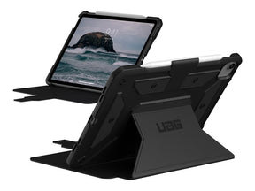 UAG Rugged Case for Apple iPad Air 10.9-inch (2022) - Metropolis SE Black - Capa flip cover para tablet - preto - 10.9" - para Apple 10.9-inch iPad Air (4th generation, 5th generation), 11-inch iPad Pro (1st generation, 2nd generation, 3rd generation