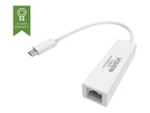 Adaptador de red VISION Professional USB-C a RJ45 Gigabit Ethernet de grado de instalación - Capacidad de detección automática de 10/100/1000 mbps y auto-mdix - Función de arranque PXE habilitada - USB-C