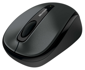 Microsoft Wireless Mobile Mouse 3500 - Mouse - right and left handed - optical - 3 buttons - wireless - 2.4 GHz - USB wireless receiver - lochness gray