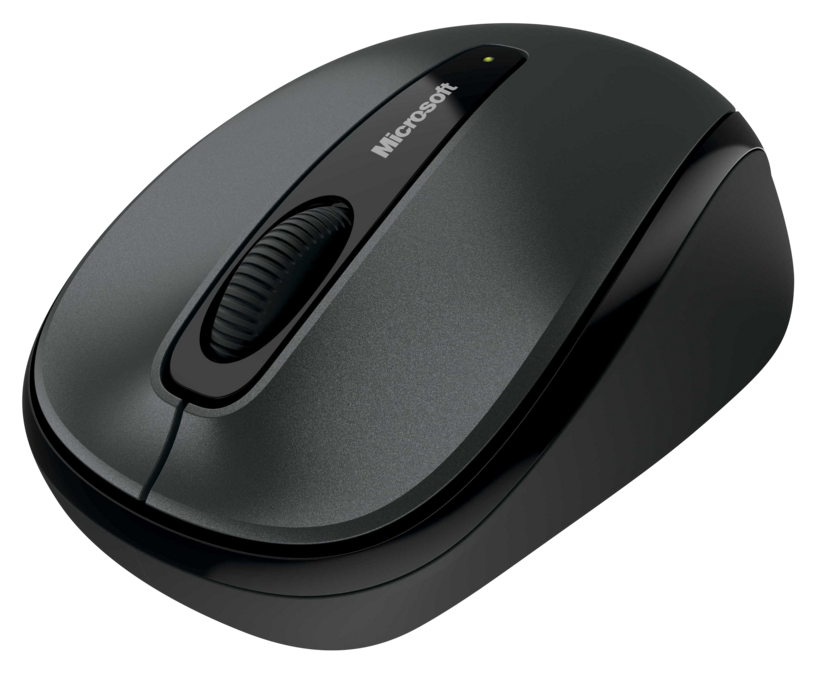 Microsoft Wireless Mobile Mouse 3500 - Ratón - para diestros y zurdos - óptico - 3 botones - inalámbrico - 2,4 GHz - receptor inalámbrico USB - gris lochness