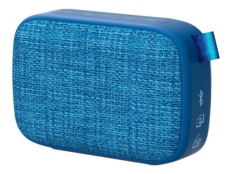 Energy Fabric Box 1+ Pocket - Altavoz - para uso portátil - inalámbrico - Bluetooth - 3 Watt - blueberry