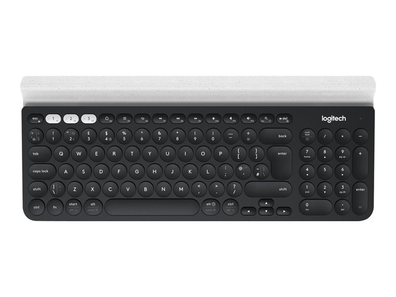 Logitech K780 Multi-Device - Teclado - Bluetooth, 2.4 GHz - Reino Unido - branco