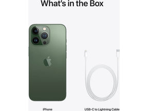 Apple iPhone 13 Pro - 5G smartphone - Dual SIM / Internal Memory 128 GB - OLED display - 6.1" - 2532 x 1170 pixels (120 Hz) - 3x rear cameras 12 MP, 12 MP, 12 MP - front camera 12 MP - alpine green