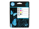 HP 912 - Paquete de 4 - Negro, Amarillo, Cian, Magenta - Original - Cartucho de tinta - para Officejet 80XX, Officejet Pro 80XX (6ZC74AE)