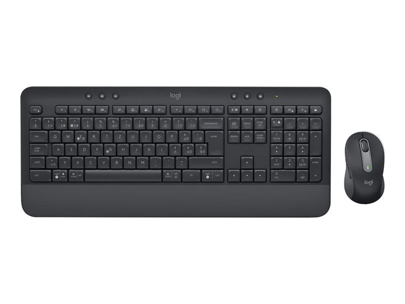 Logitech Signature MK650 Combo for Business - Combo de teclado y mouse - Inalámbrico - 2,4 GHz, Bluetooth LE - QWERTY - Nórdico (danés/finlandés/noruego/sueco) - Grafito