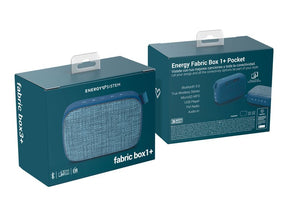 Energy Fabric Box 1+ Pocket - Altavoz - para uso portátil - inalámbrico - Bluetooth - 3 Watt - blueberry