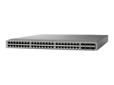 Cisco Nexus 93108TC-EX - Switch - L3 - 48 x 10GBase-T + 6 x 40/100 Gigabit QSFP+ - rail mountable - with 8 x QSFP-40G-SR-BD (pack of 2) (N9K-C93108TCEXB18Q)