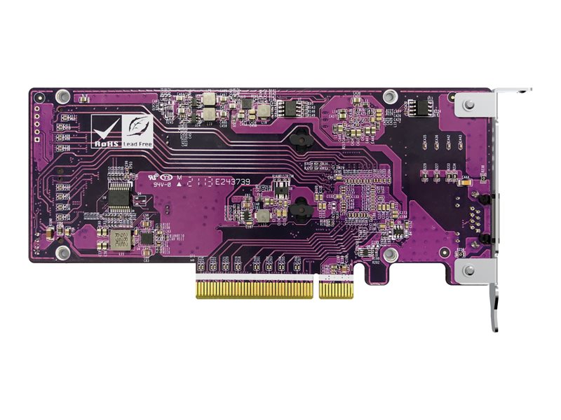 QNAP QM2-2P10G1TB - Memory Controller - M.2 - PCIe 3.0 x4 (NVMe) - Low Profile - PCIe 3.0 x8 - for QNAP TDS-H2489, TNS-H1083X-E2234, H1083X-E2236-16, TS-473, 873 , H1677, H2477, TVS-672, 872