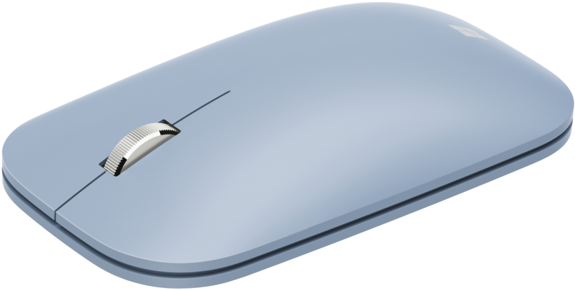 Microsoft Modern Mobile Mouse - Rato - destros e canhotos - óptico - 3 botões - sem fios - Bluetooth 4.2 - azul pastel