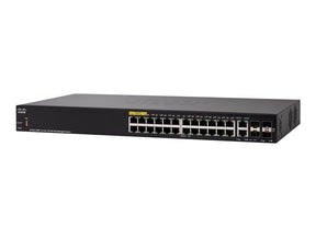 Cisco Small Business SF350-24MP - Switch - L3 - Admin - 24 x 10/100 (PoE+) + 2 x Gigabit SFP combo + 2 x Gigabit SFP - rail mountable - PoE+ (375W) (SF350-24MP-K9-EU )