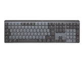 Logitech Master Series MX Mechanical Mini - Teclado - retroiluminação - sem fios - Bluetooth LE - QWERTY - Padrão internacional americano - interruptor: Linear - grafite