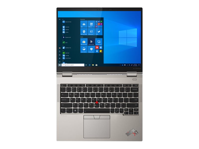 Lenovo ThinkPad X1 Titanium Yoga Gen 1 20QA - Inverted design - Intel Core i5 1130G7 / 1.8 GHz - Evo - Win 10 Pro 64-bit - Iris Xe Graphics - 16 GB RAM - 512 GB NVMe SSD - 13.5" IPS 2256 x touch screen 1504 (QHD) - Wi-Fi 6 - 4G LTE-A - titanium - kb