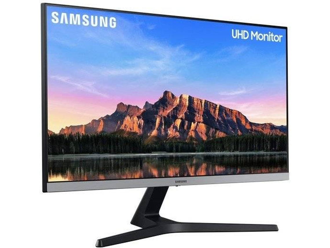 Samsung U28R550UQR - Monitor LED - 28" - 3840 x 2160 4K @ 60 Hz - IPS - 300 cd/m² - 1000:1 - HDR10 - 4 ms - 2xHDMI, DisplayPort - cinzento/azul escuro