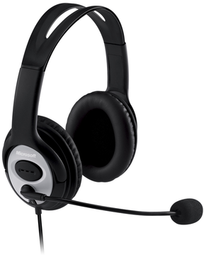 Microsoft LifeChat LX-3000 - Headphones - Full Size - With Cable