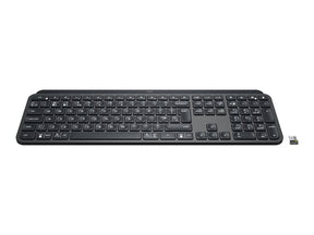 Logitech MX Keys - Teclado - retroiluminação - Bluetooth, 2.4 GHz - QWERTY - Italiano - grafite