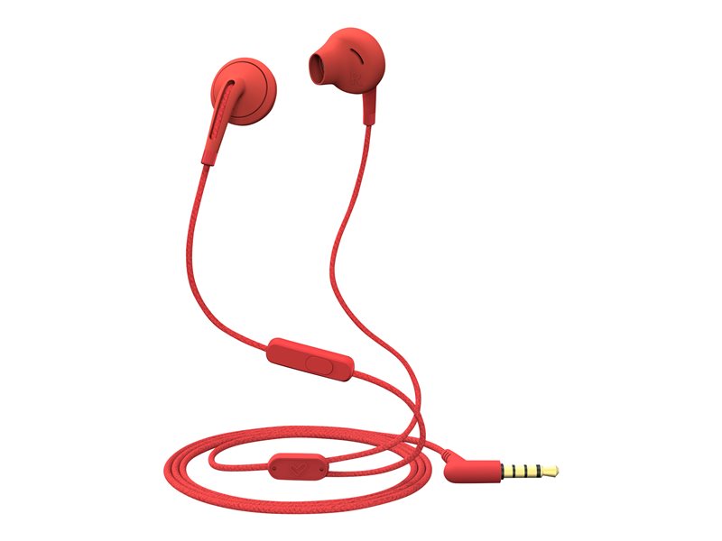 Energy Style 2+ - In-Ear Headphones with Microphone - Ear Bud - With Cable - 3.5mm Jack - Raspberry