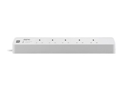 APC SurgeArrest Essential - Surge Protector - AC 230 V - Output Connectors: 5 - UK - White (PM5-UK)