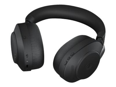 Jabra Evolve2 85 MS Stereo - Auscultadores - tamanho completo - bluetooth - sem fios, com cabo - cancelamento de ruído activo - macaco de 3,5 mm - isolamento de ruído - preto - Certificado para Teams