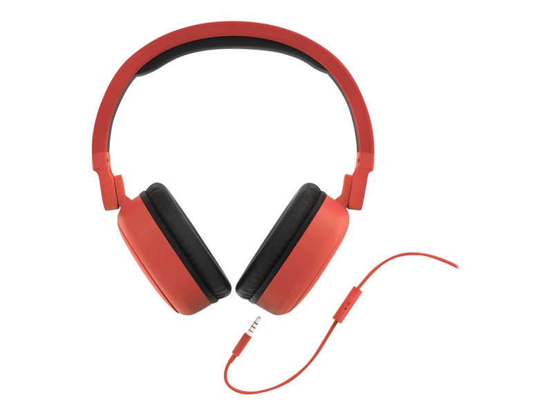 Energy Style 1 Talk - Over-Ear Headphones with Microphone - Full Size - With Cable - 3.5mm Jack - Pepper Red