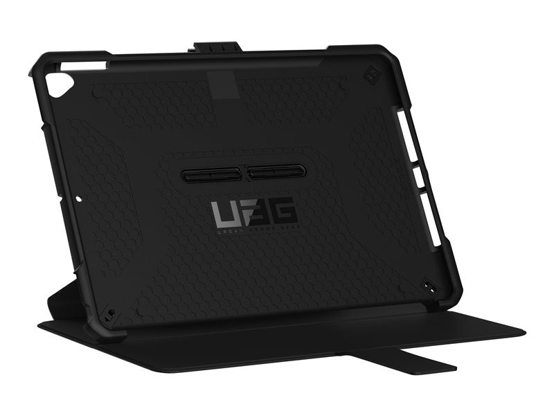 UAG Rugged Case for iPad 10.2-in (7/8 Gen, 2019/2020) - Metropolis Black - Tablet Flip Cover Case - Composite - Black - 10.2" - for Apple 10.2-inch iPad (7th Gen, 8th Gen)