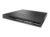 Cisco Catalyst 3650-24TS-E - Switch - L3 - Administrado - 24 x 10/100/1000 + 4 x SFP - escritorio, montaje en riel (WS-C3650-24TS-E)