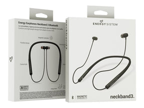 Energy Neckband 3 - Auscultadores intra-aurais com microfonoe - intra-auricular - banda para pescoço - bluetooth - sem fios - preto