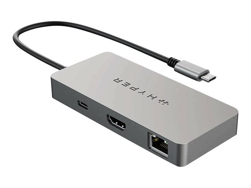 HyperDrive 5-Port USB-C Hub - Docking Station - USB-C - HDMI - GigE