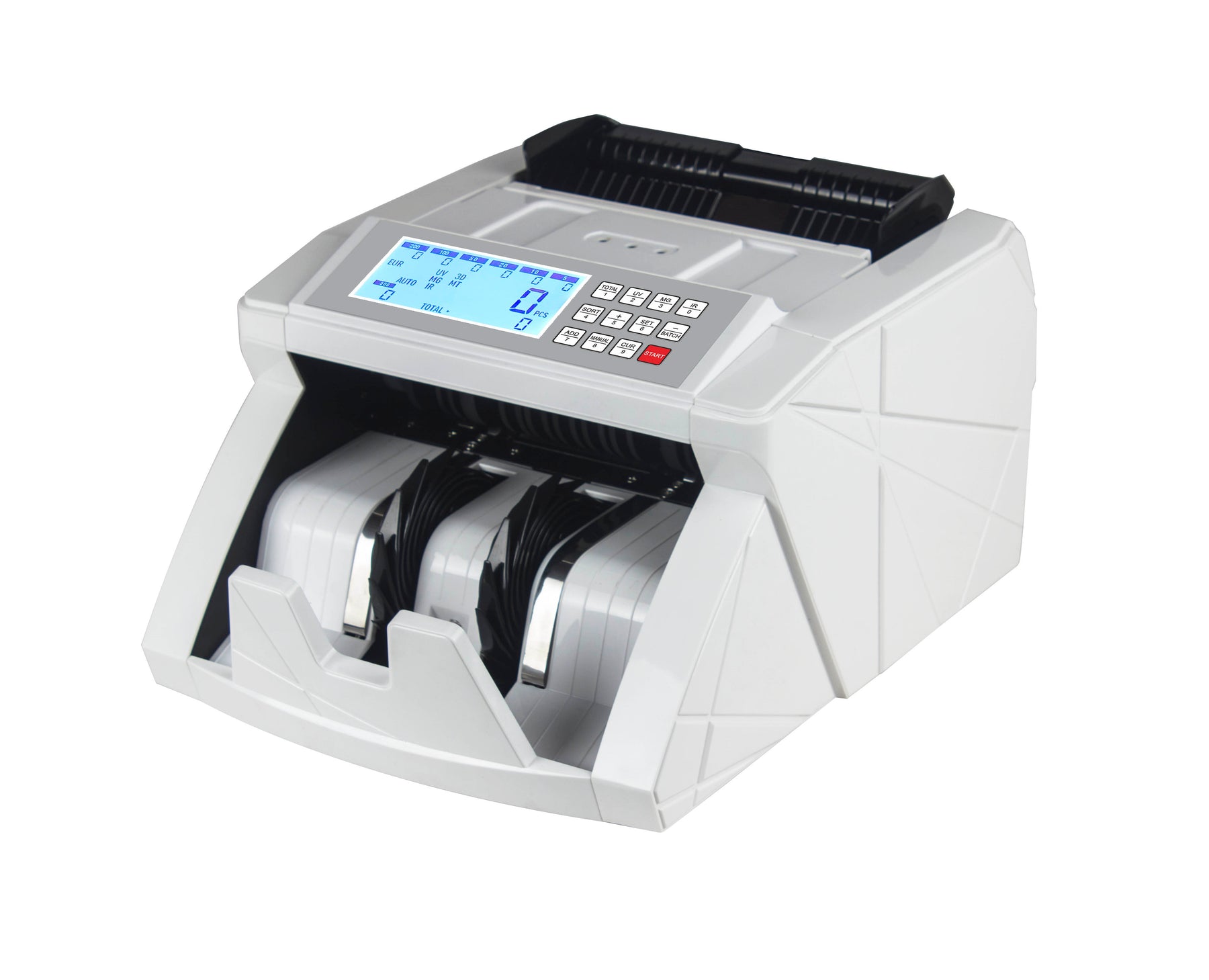 Counter and Detector of Counterfeit Banknotes DDIGITAL Euro Mix Qty/Sum of Value 2in1