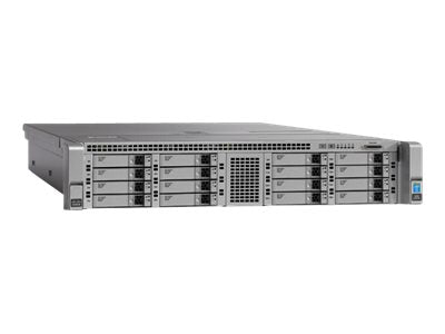 Cisco UCS C240 M4 High-Density Rack Server (Small Form Factor Hard Disk Drive Model) - Servidor - bastidor - 2U - 2-way - s/ CPU - RAM 0 GB - SATA/SAS - hot-swap 2.5" compartimento - s/ HDD - G200e - GigE - s/ SO - monitor