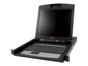 APC LCD Console - KVM Console - 17" - rack mountable - 1280 x 1024 @ 75 Hz - black - 1U - for P/N: AR3103, AR3103SP, AR3106SP, SRT1000RMXLI, SRT1000RMXLI-NC, SRT5KRMXLW-TW (AP5717R)