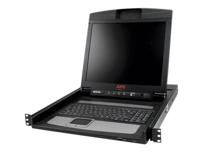 Consola LCD de APC - Consola KVM - 17" - montaje en rack - 1280 x 1024 @ 75 Hz - negro - 1U - para P/N: AR3103, AR3103SP, AR3106SP, SRT1000RMXLI, SRT1000RMXLI-NC, SRT5KRMXLW-TW (AP5717R)