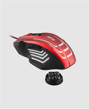 Ratón Gaming DECUS RESPEC negro-rojo