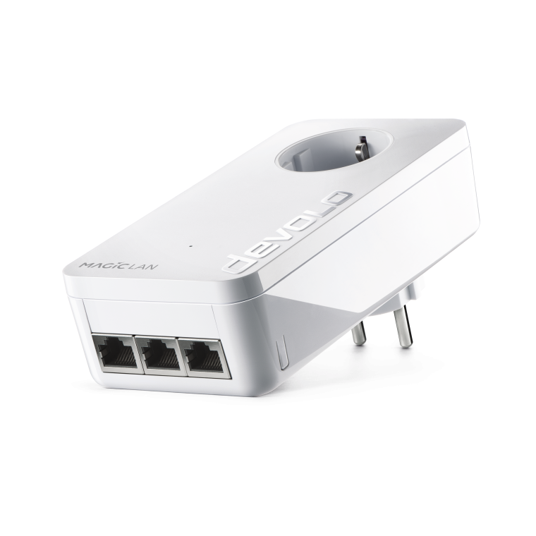 devolo Magic 2 triple LAN, additional adapter, PLC speed up to 2400Mbps w/ 3 Gigabit ports - PT8509