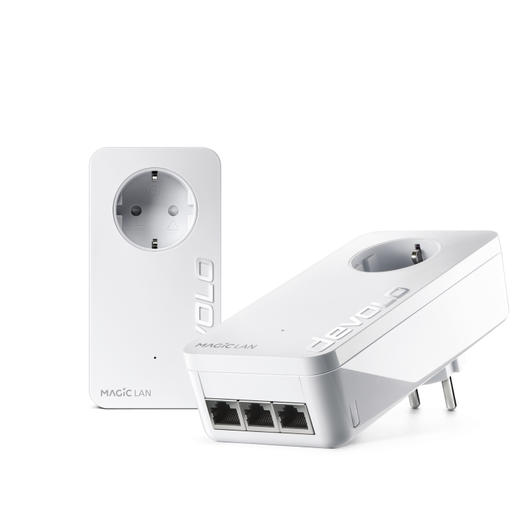 devolo Magic 2 triple LAN, Starter Kit, PLC speed up to 2400Mbps w/ 3 Gigabit ports - PT8517