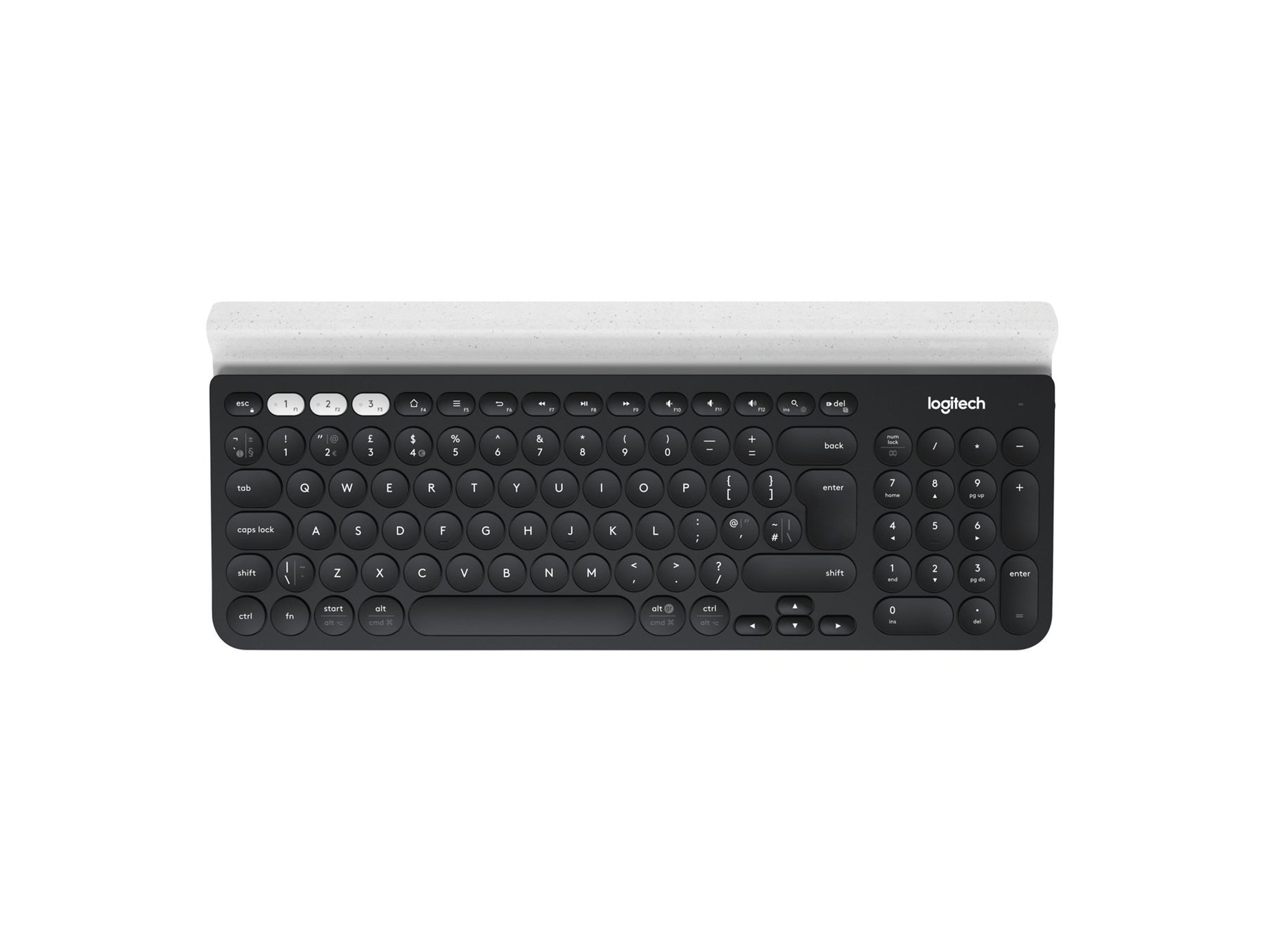 Logitech K780 Multi-Device - Teclado - Bluetooth - Italiano - branco