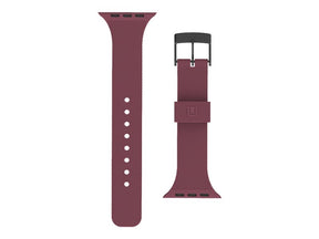 [U] Apple Watch Band 45mm/44mm/42mm, Series 7/6/5/4/3/2/1/SE - Silicone Aubergine - Bracelete de relógio para relógio inteligente - beringela - para Apple Watch (42 mm, 44 mm)