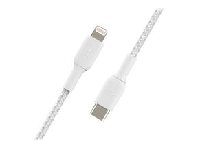 Belkin BOOST CHARGE - Lightning Cable - USB-C Male to Lightning Male - 1 m - White - USB Power Delivery (18W) - for Apple iPad/iPhone/iPod (Lightning) (CAA004BT1MWH)