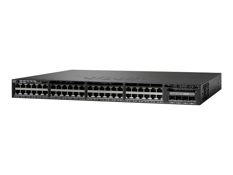 Cisco Catalyst 3650-48FD-L - Switch - Administered - 48 x 10/100/1000 (PoE+) + 2 x 10 Gigabit SFP+ - desktop, rail mountable - PoE+ (775W) (WS-C3650-48FD-L)