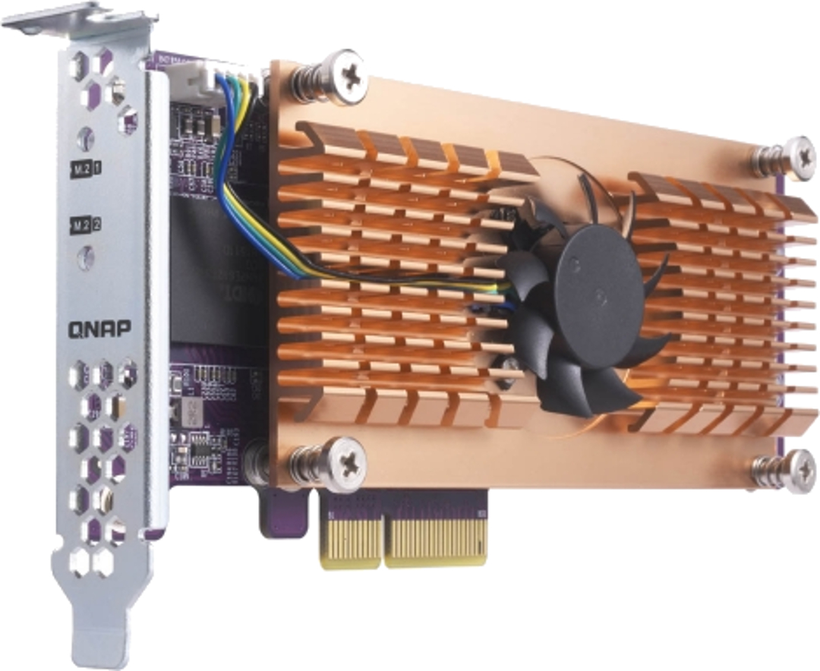 QNAP QM2-2S-220A - Controlador de memoria - SATA - Perfil bajo - PCIe 2.0 x2 - para QNAP TS-1232, 1277, 253, 453, 473, 677, 832, 853, 877, 977, TVS-2472, 473, 673 , 872, 873 (QM2-2S-220A)