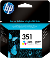 HP 351 - 3.5 ml - color (cyan, magenta, yellow) - original - ink cartridge - for Deskjet D4260, Officejet J5730, J5780, Photosmart C4383, C4480, C4580