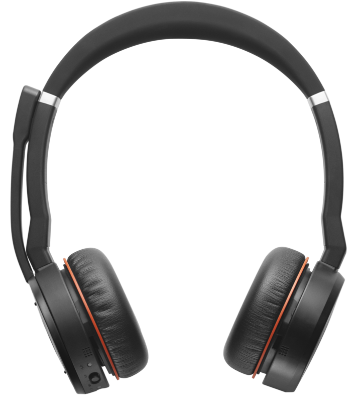 Jabra Evolve 75+ UC Stereo - Headphones - in ear - bluetooth - wireless - active noise canceling - USB