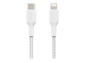 Belkin BOOST CHARGE - Cable Lightning - USB-C Macho a Lightning Macho - 1 m - Blanco - USB Power Delivery (18W) - para Apple iPad/iPhone/iPod (Lightning) (CAA004BT1MWH)