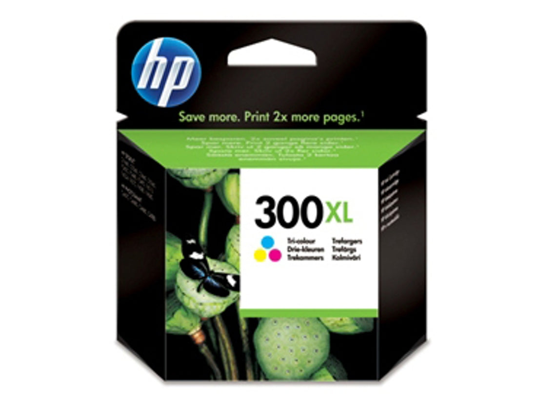 HP 300XL - 11 ml - High Yield - color (cyan, magenta, yellow) - original - ink cartridge - for Deskjet F2430, F2483, F2488, F4213, F4435, ENVY 100 D410, 11X D411, 120, Photosmart C4685