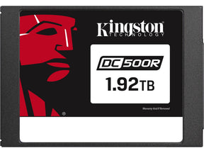 Kingston Data Center DC500R - SSD - encrypted - 1920 GB - internal - 2.5" - SATA 6Gb/s - AES - Self-Encrypting Drive (SED)