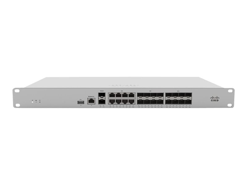 Cisco Meraki MX250 Cloud Managed - Dispositivo de seguridad - GigE - Montaje en gabinete (MX250-HW)