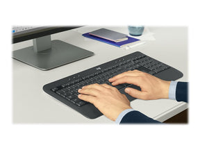 Logitech MK540 Advanced - Keyboard and Mouse Combo - Wireless - 2.4GHz - Slovenian / Croatian - Dark Gray