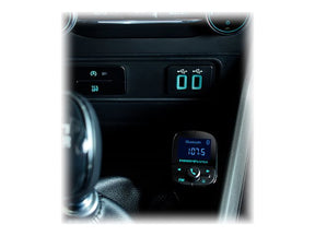 Energy Car FM-T Series PRO - manos libres Bluetooth / transmisor FM / cargador para teléfono móvil, car audio, tablet